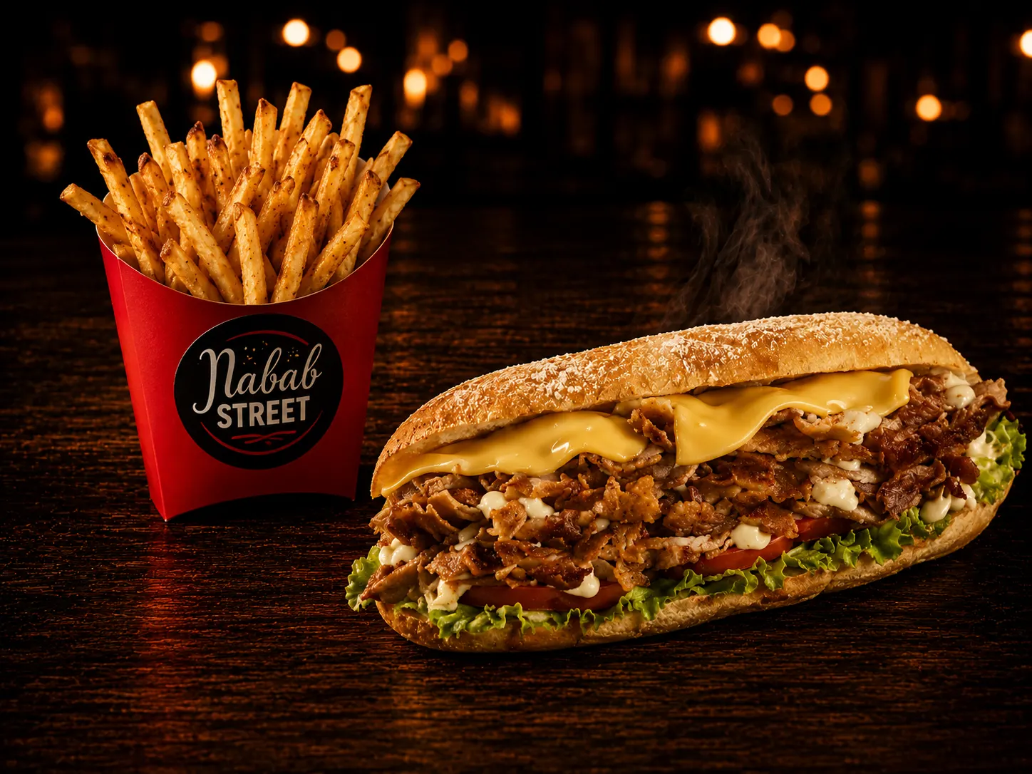 Cheese Kebab + Frites