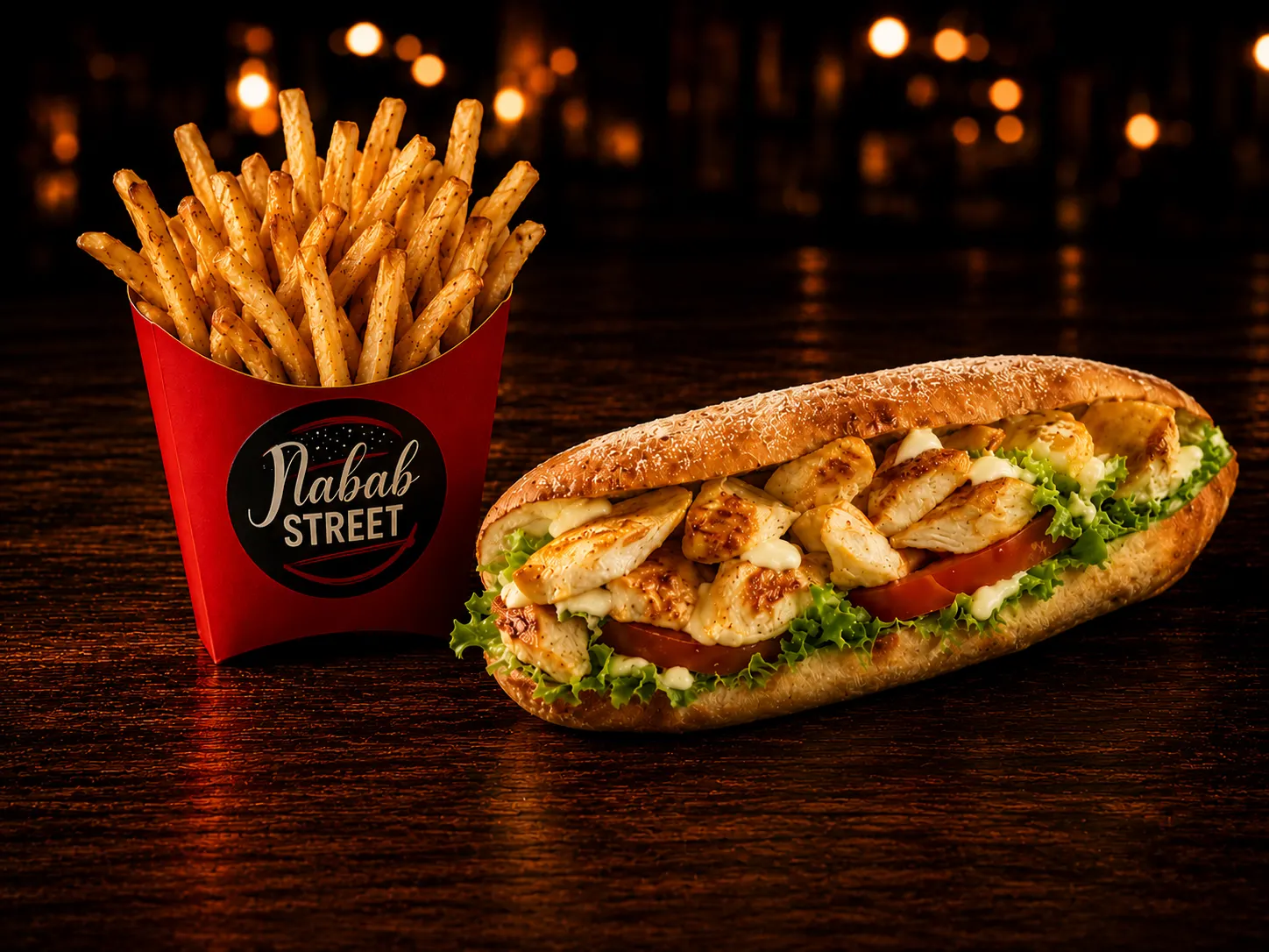 Sandwich Poulet + Frites